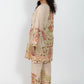 Beige Garland simple party wear dress in khaki