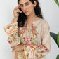Beige Garland simple party wear dress in khaki