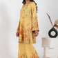Buttery Corsage butter yellow maxi dress Pakistan style
