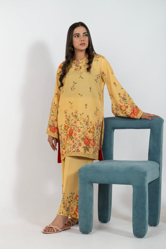 Women’s floral short kameez 2 piece suit