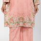 Women’s long shirt 2 piece suit in pink