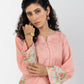 Petite Orchid shocking pink dress with floral prints